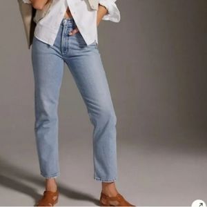 Agolde Mia Jean, Mid Rise Straight in Scene color